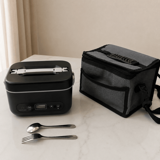 Cordless Heated Lunch Box - 1.2L Portable Food Warmer with Rechargeable Battery - CL Goodz