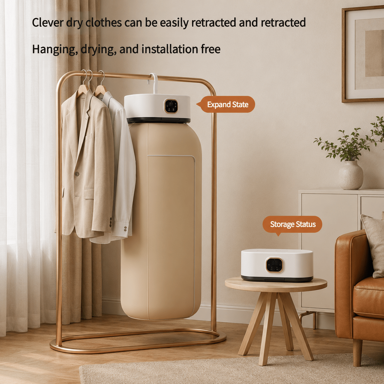 Portable Automatic Clothes Dryer & Foldable Hanging Drying Cabinet - CL Goodz