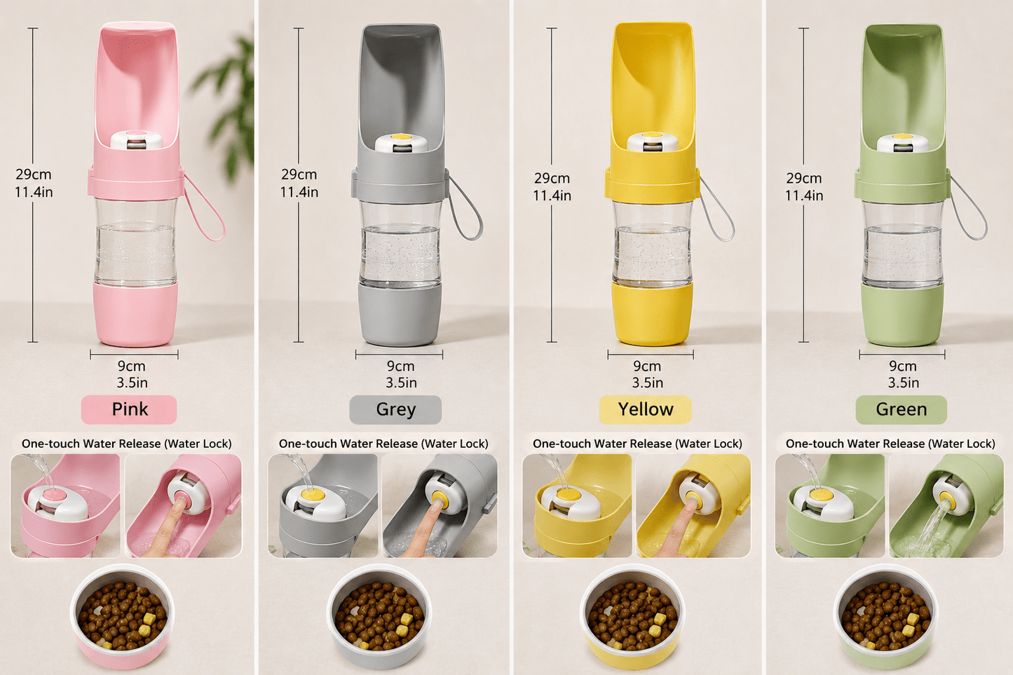 Portable Dog Water Bottle – Leak-Proof Travel Water Dispenser - CL Goodz